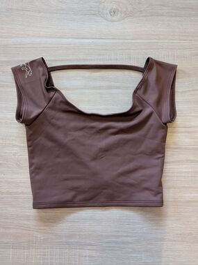 Tiger Friday Brown Dance Crop Top